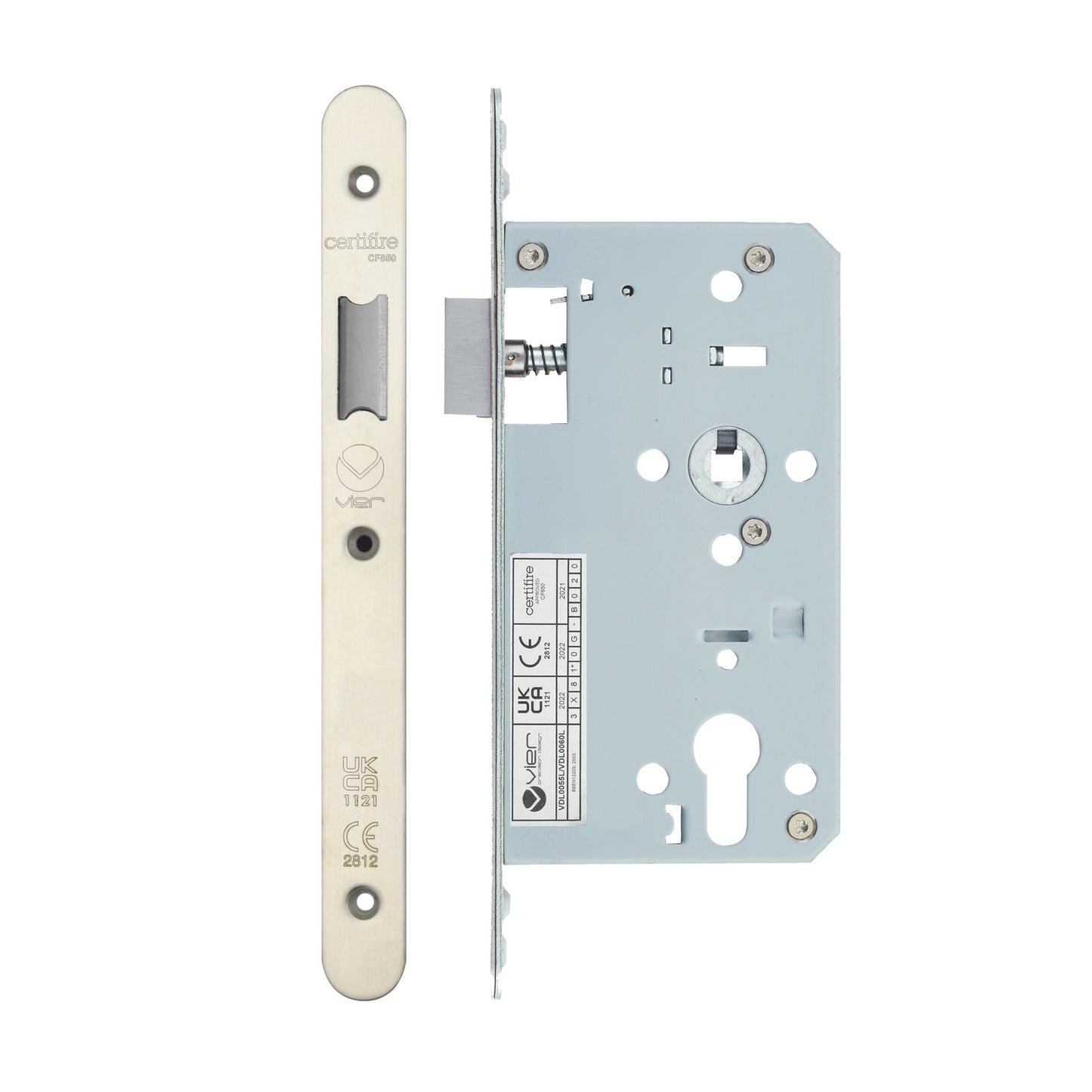 Din Latch - Backset 60mm - 2 Pc Forend - Radius