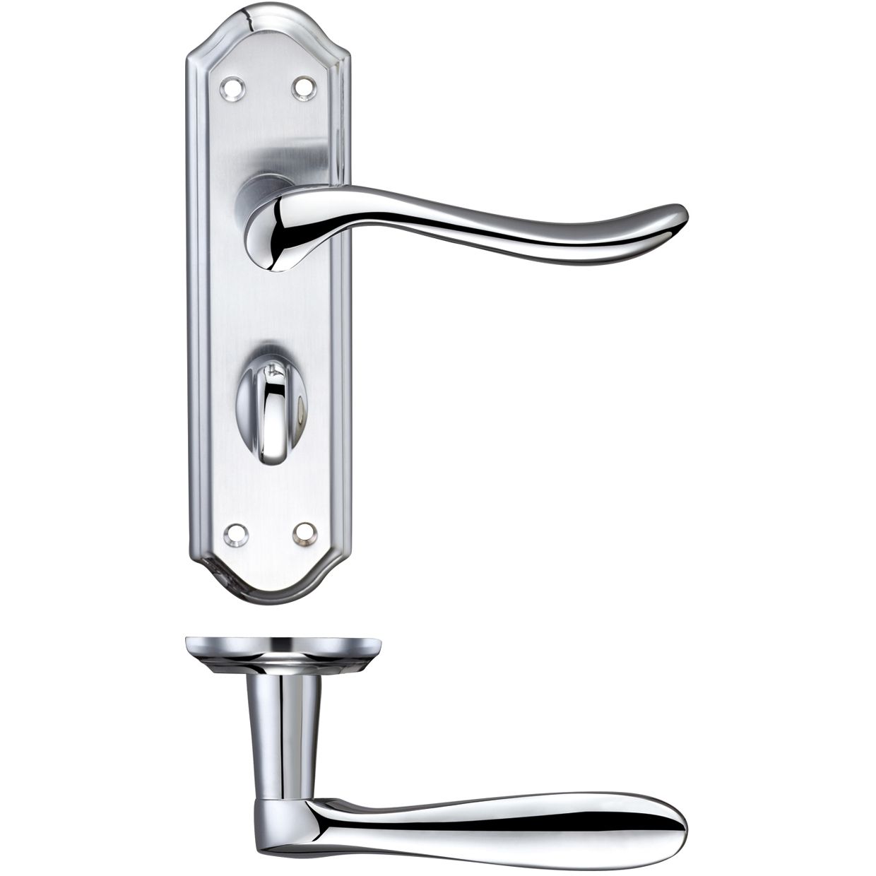 Lincoln Lever Bathroom (57mm c/c) Furniture 180 x 48mm