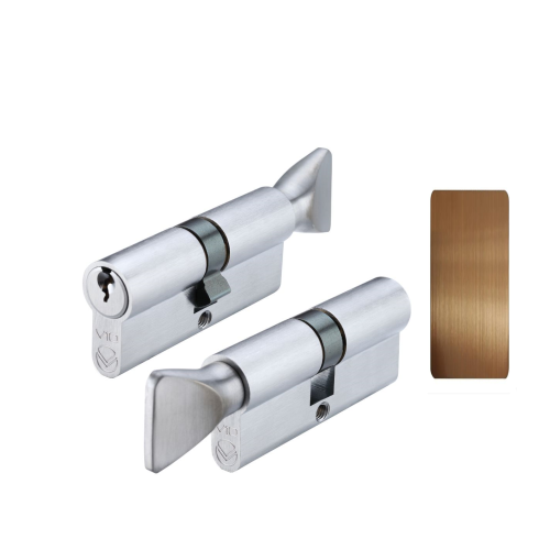 V10 Euro Cylinder and Turn 100mm Master Keyed