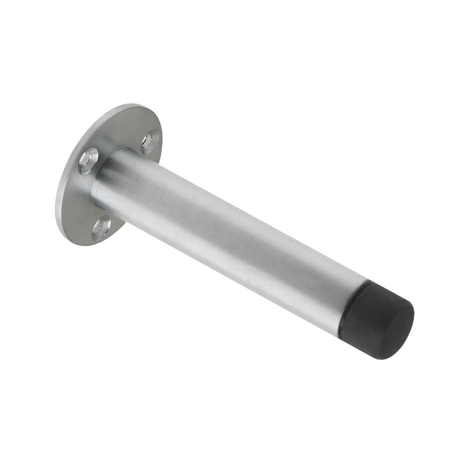 Door Stop - Cylinder with Rose 90mm - Face Fix