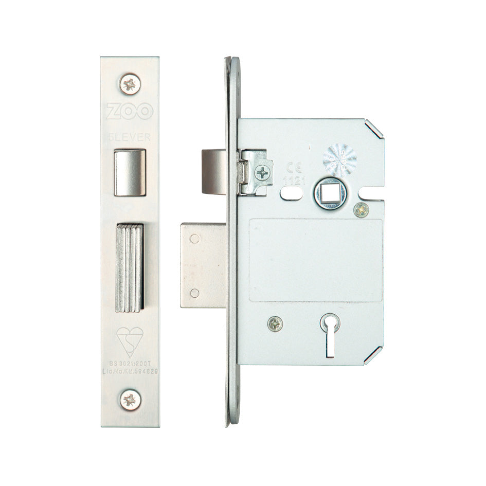 British Standard 5 Lever Sashlock - 64mm - Keyed Alike