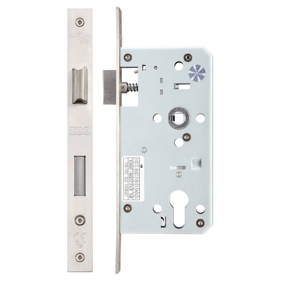 DIN Euro Sashlock - 72mm c/c - Backset 55mm