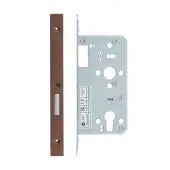 Din Euro Deadlock - Backset 60mm - 2 Pc Forend - Square - Single Throw