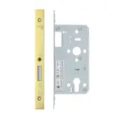 Din Euro Deadlock- Backset  55mm - 2 Pc Forend - Square