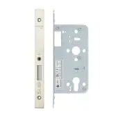 Din Euro Deadlock - Backset 60mm - 2 Pc Forend - Square - Single Throw