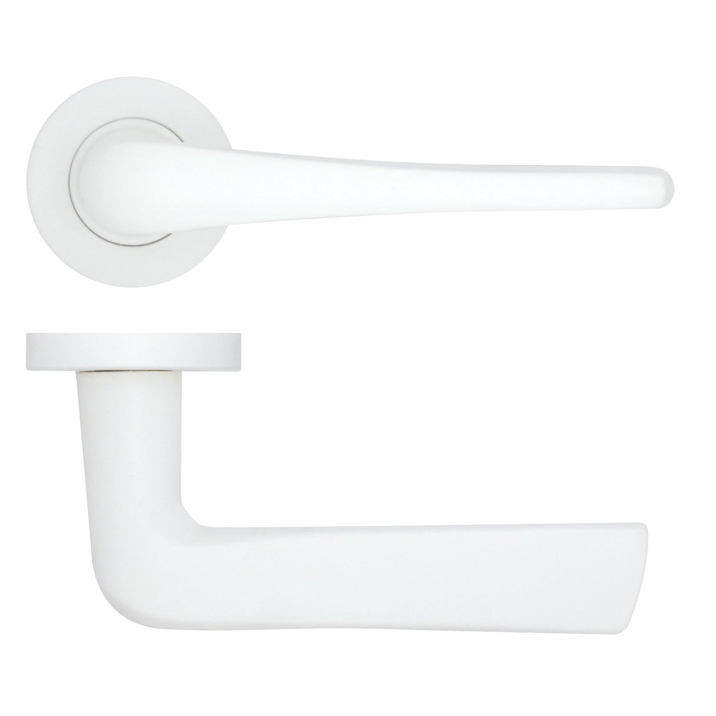 Como Lever on Round Rose