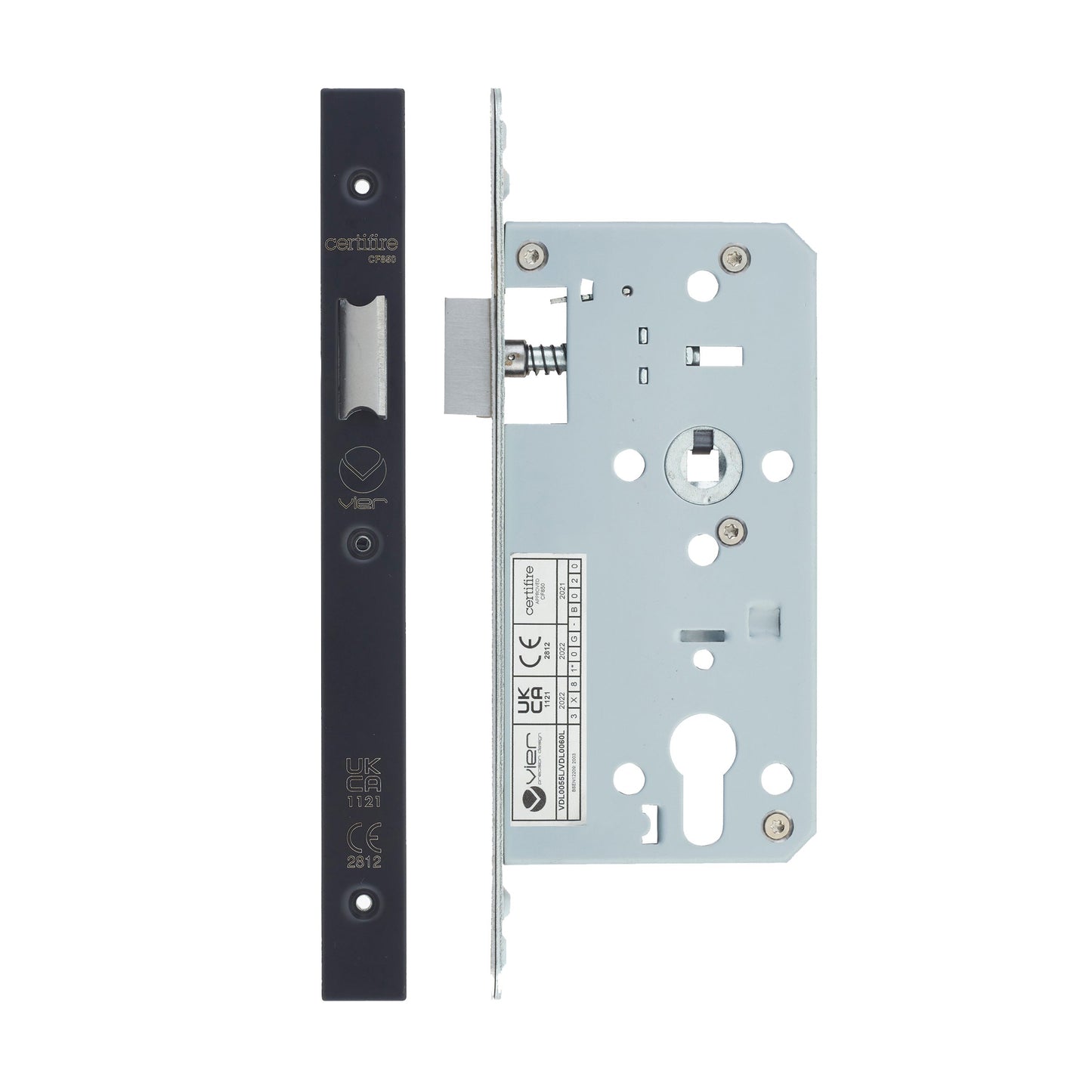 Din Latch - Backset  55mm - 2 Pc Forend - Square