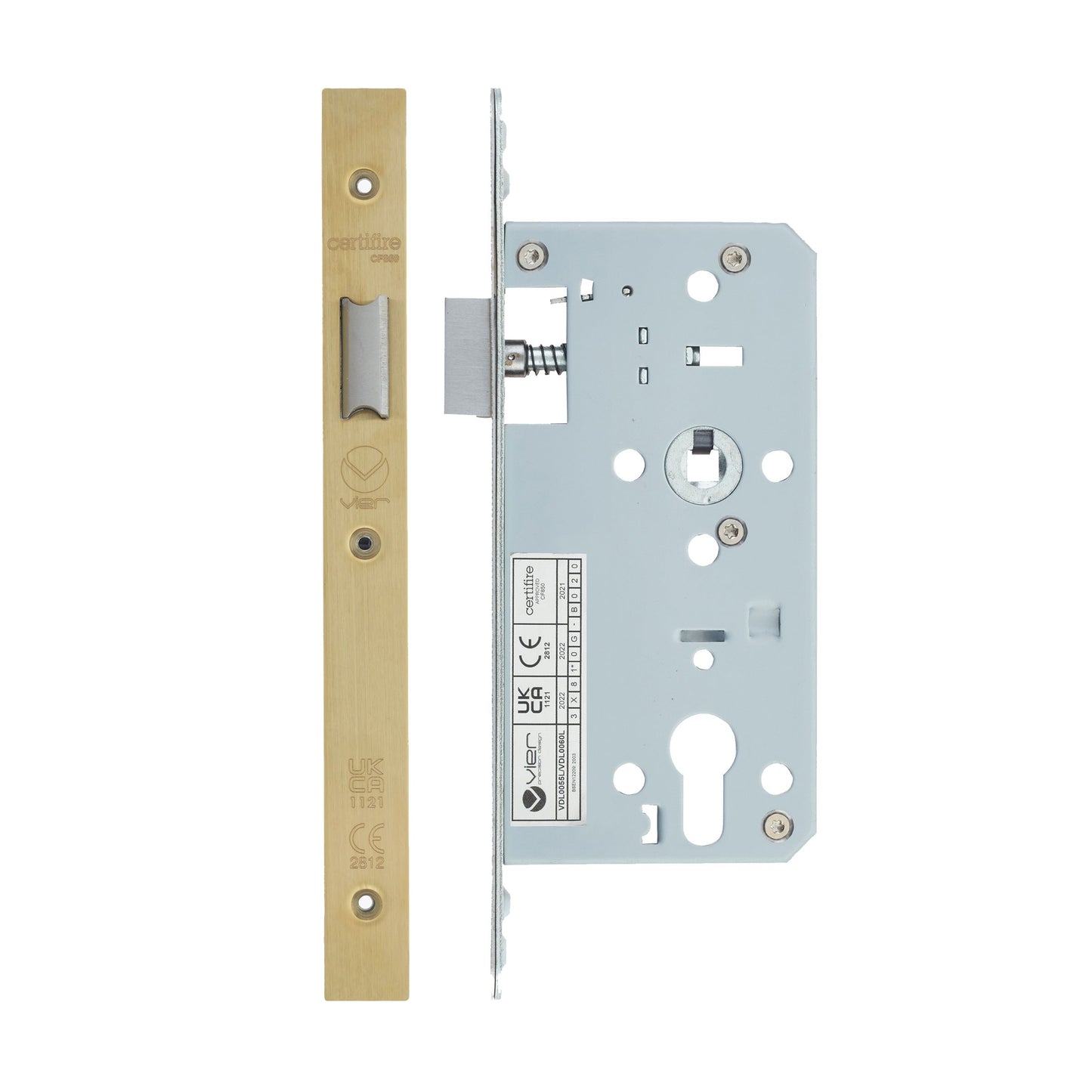 Din Latch - Backset  55mm - 2 Pc Forend - Square
