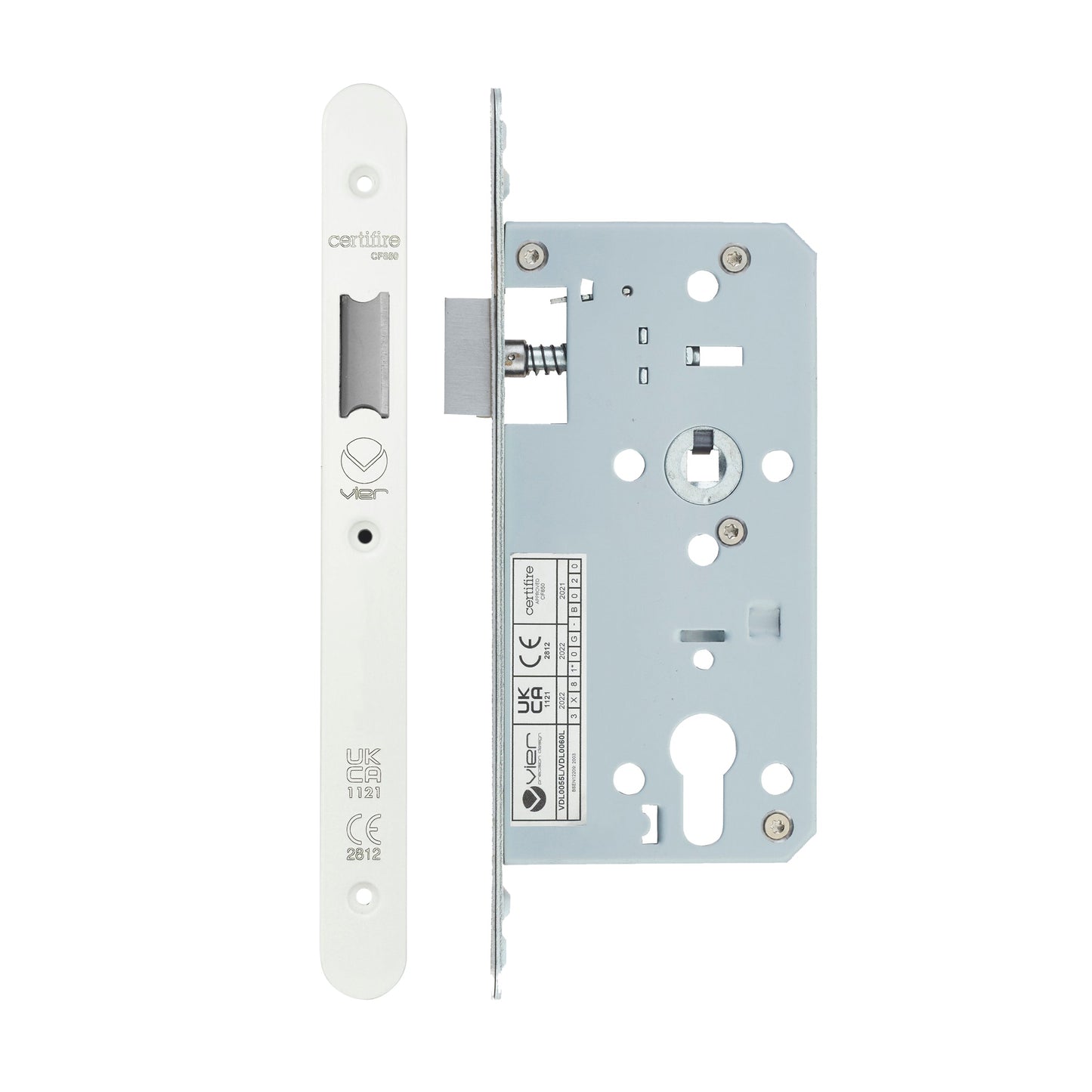 Din Latch - Backset  55mm - 2 Pc Forend - Radius