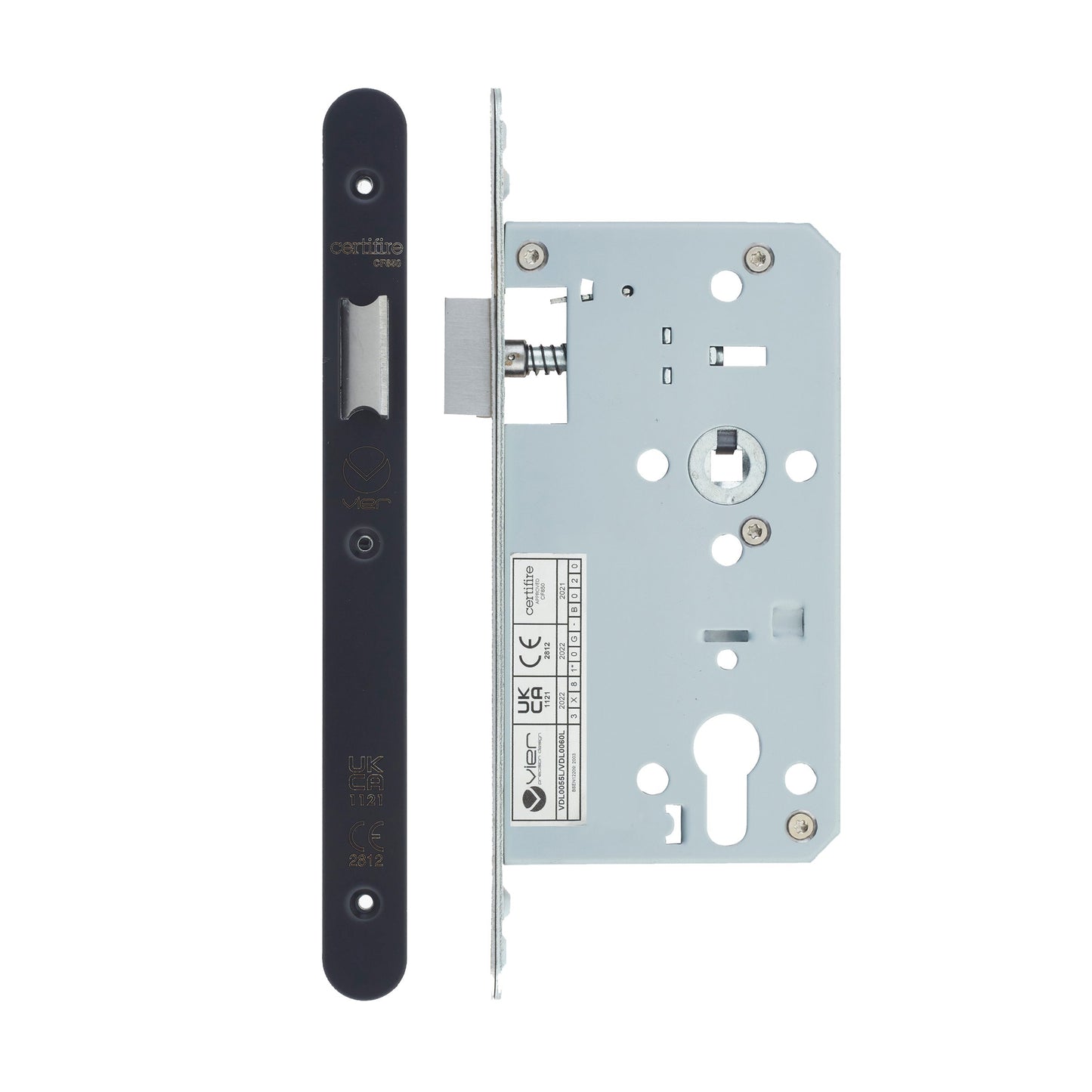 Din Latch - Backset  60mm - 2 Pc Forend - Radius