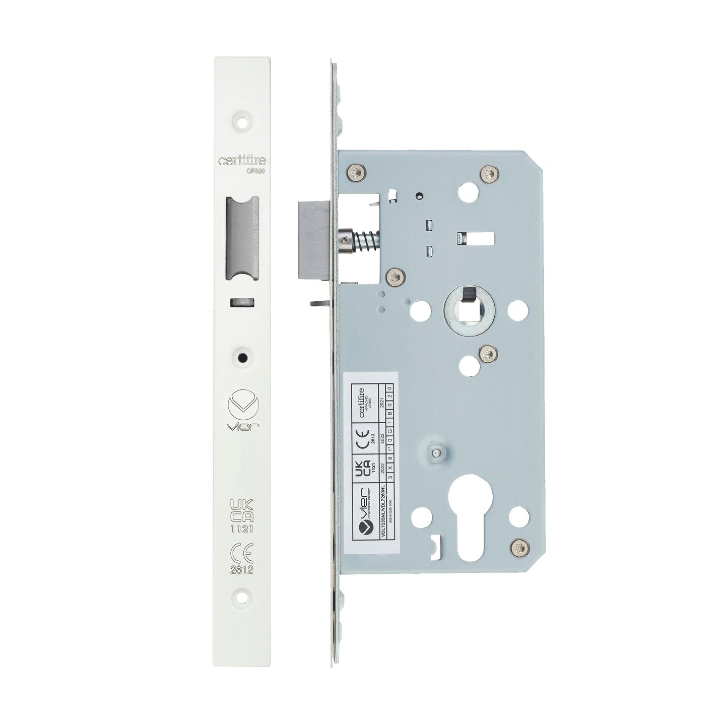 Din Nightlatch - Backset  55mm - 2 Pc Forend - Square