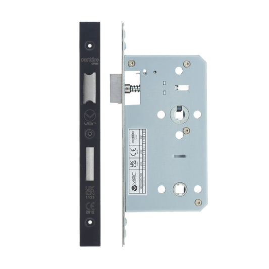 Din Bathroom- Backset 60mm - 2 Pc Forend - Square
