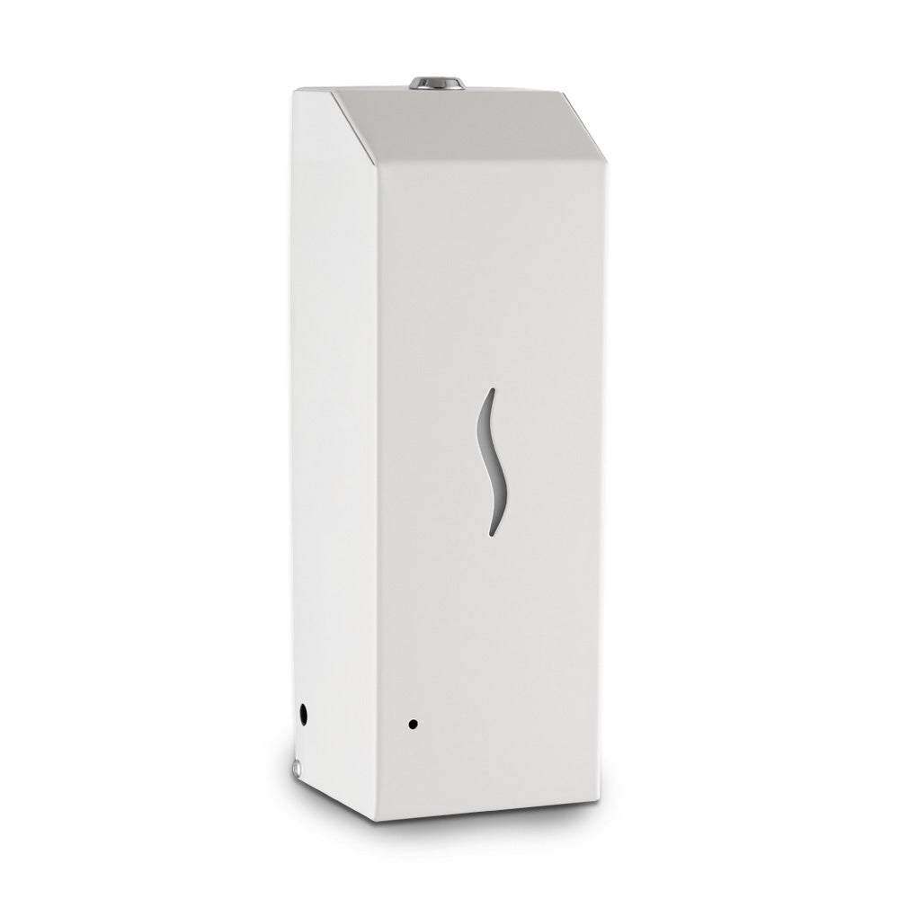 ECOLINE Brushed Stainless Automatic 1L Foam Soap Dispenser - White