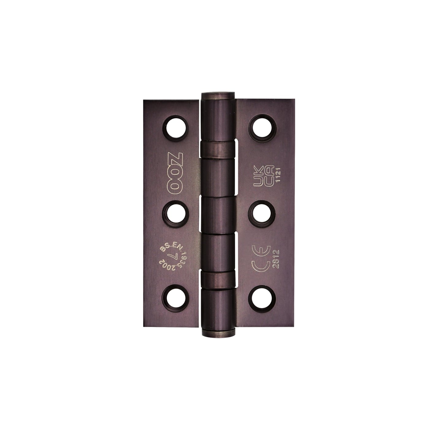 Grade 7 - 76mm x 50mm x 2mm Hinge - Ball Bearing UKCA/CE