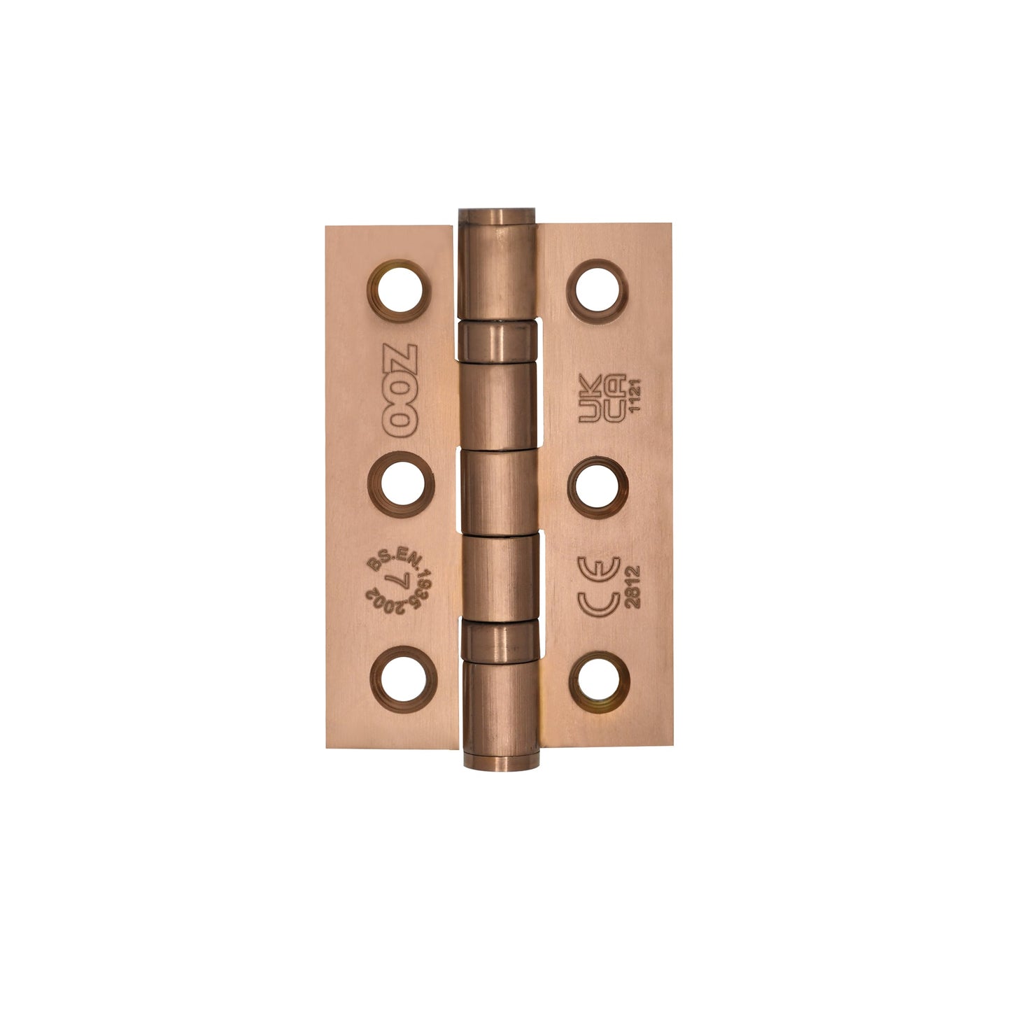 Grade 7 - 76mm x 50mm x 2mm Hinge - Ball Bearing UKCA/CE