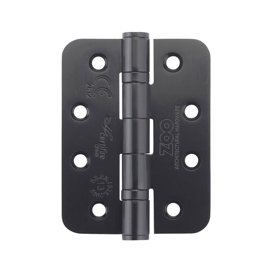 Grade 13 Hinges - Ball Bearing 102mm x 76mm x 3mm Pair And a Half Radius Corner