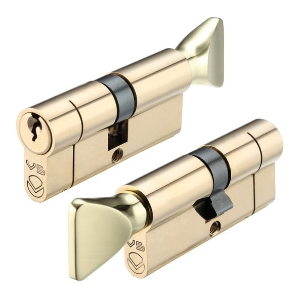 V5 100mm Euro Cylinder and Turn Keyed Alike