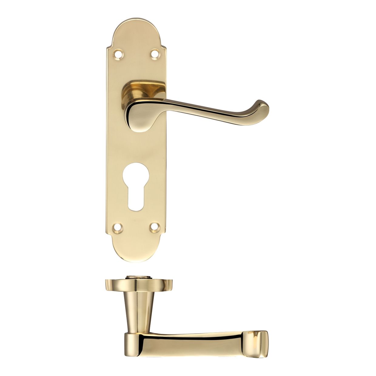 Oxford Lever Euro Lock (47.5mm c/c) Furniture - 170 x 42mm