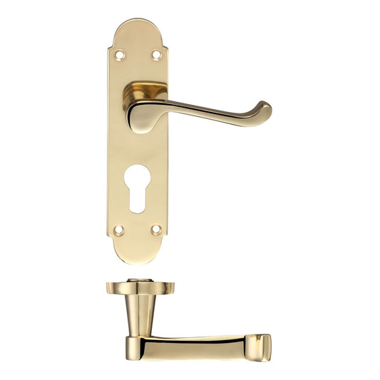 Oxford Lever Euro Lock (47.5mm c/c) Furniture - 170 x 42mm