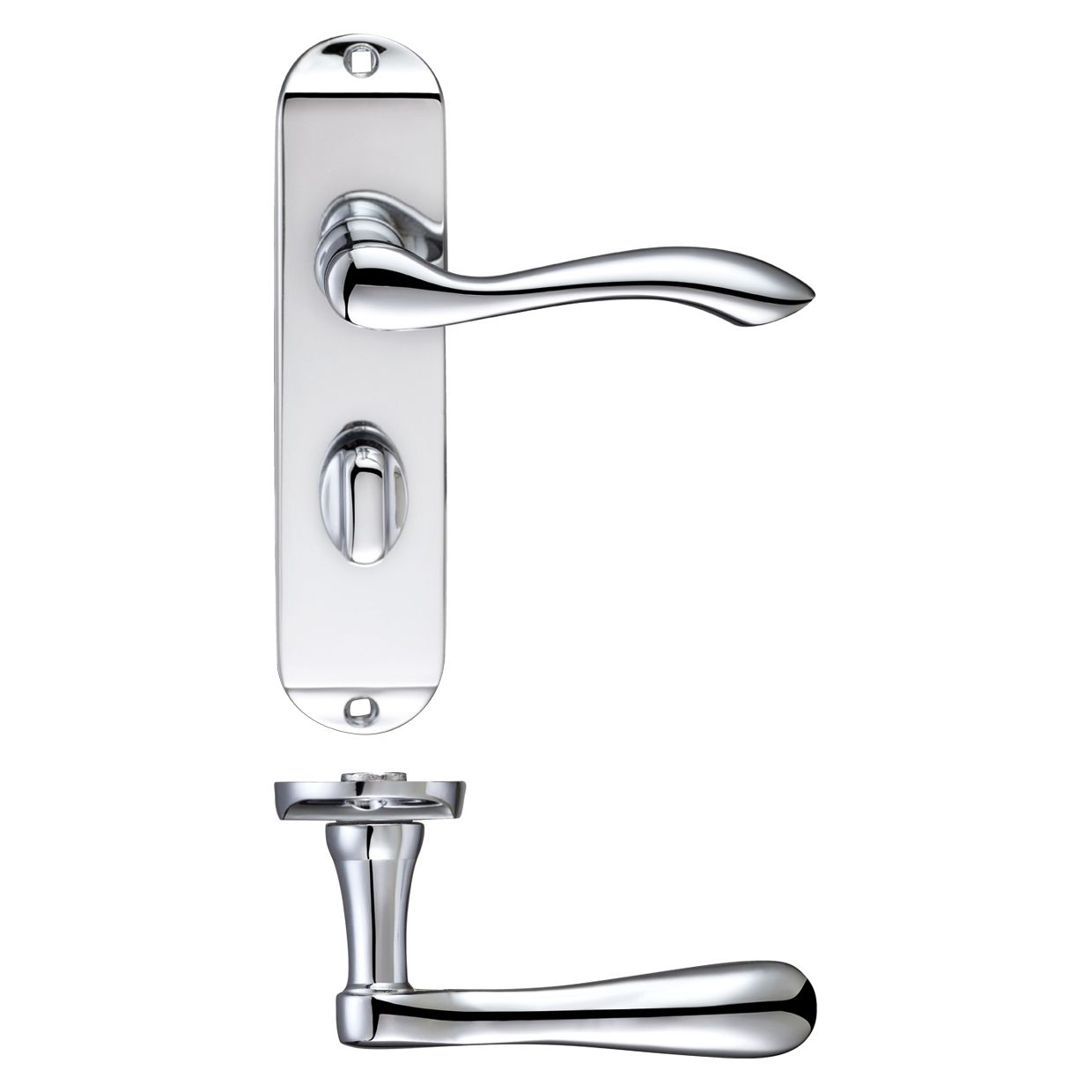 Arundel Lever Bathroom (57mm c/c) Furniture - Short Plate    175 x 42mm