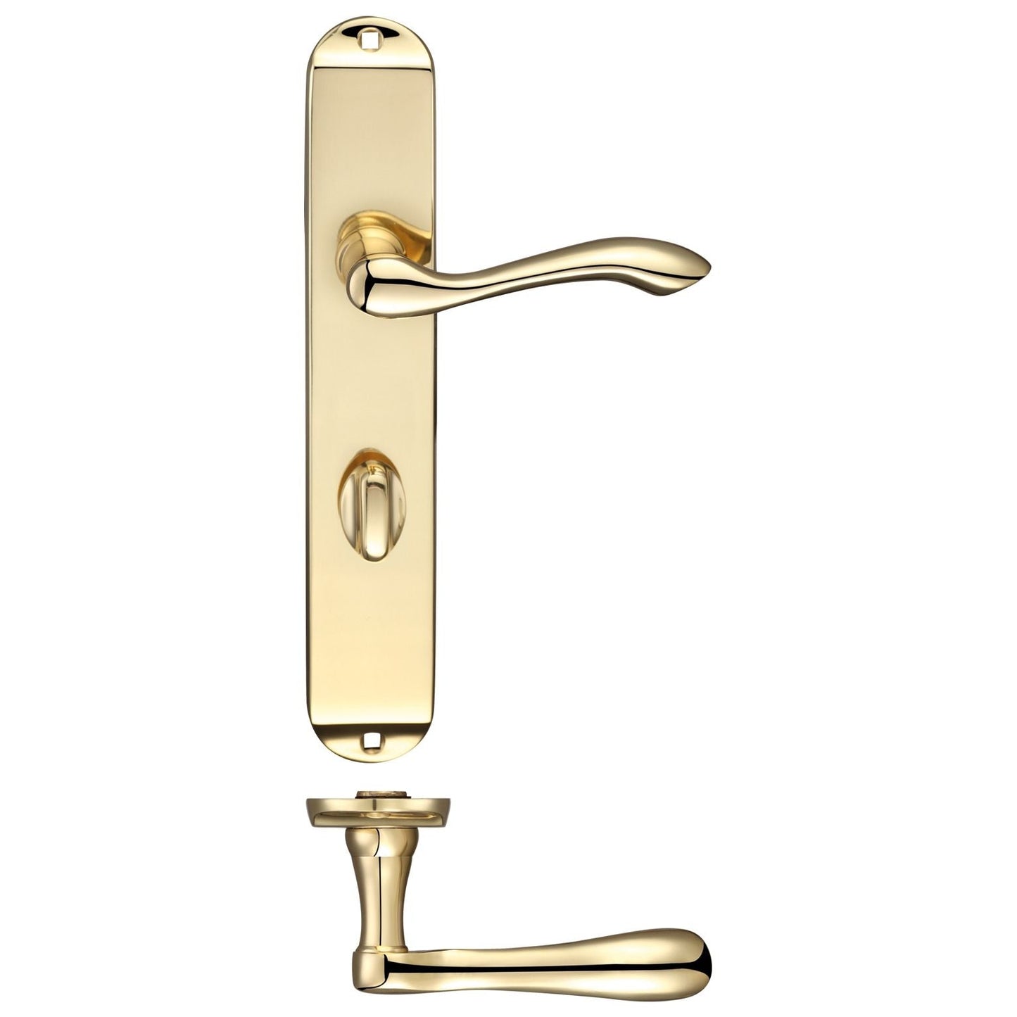 Arundel Lever Bathroom (57mm c/c) Furniture - Long Plate    245 x 42mm