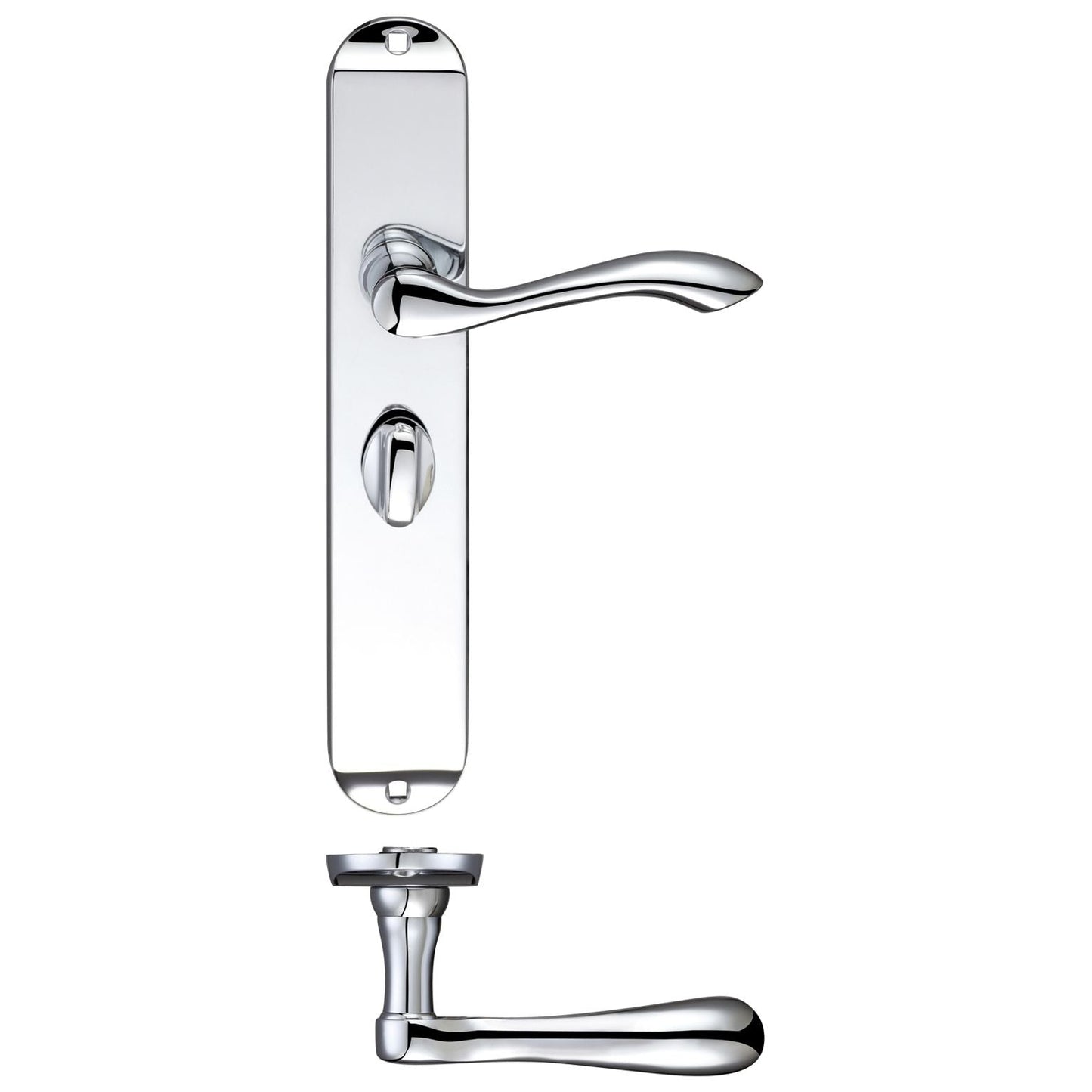 Arundel Lever Bathroom (57mm c/c) Furniture - Long Plate    245 x 42mm