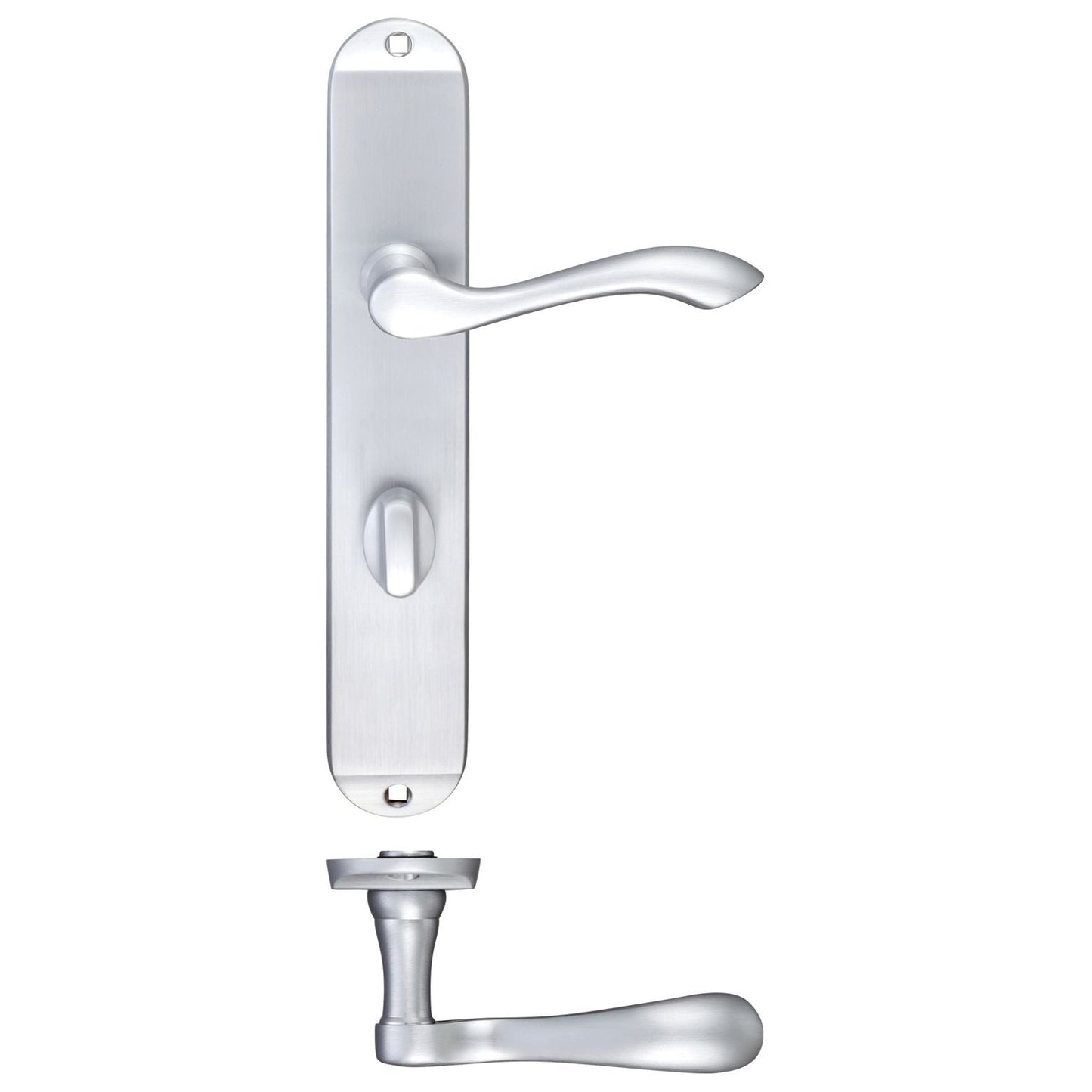 Arundel Lever Bathroom (57mm c/c) Furniture - Long Plate    245 x 42mm