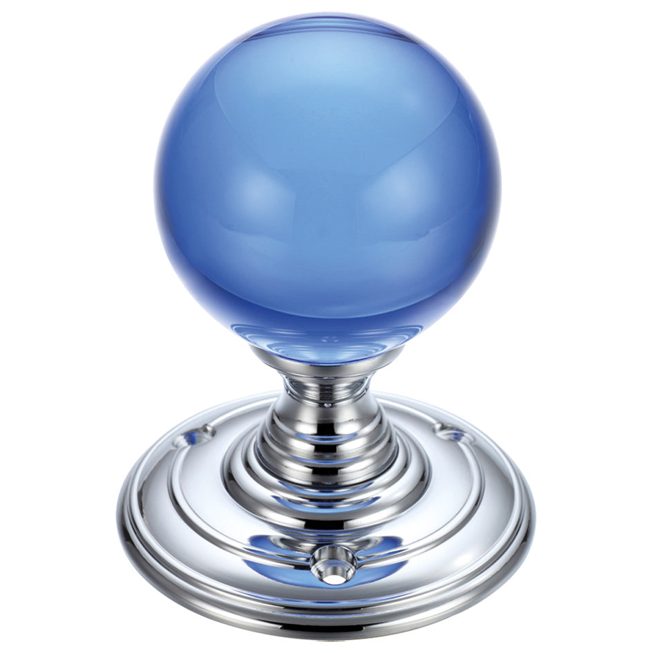 Glass Ball Mortice Knob - Plain 55mm