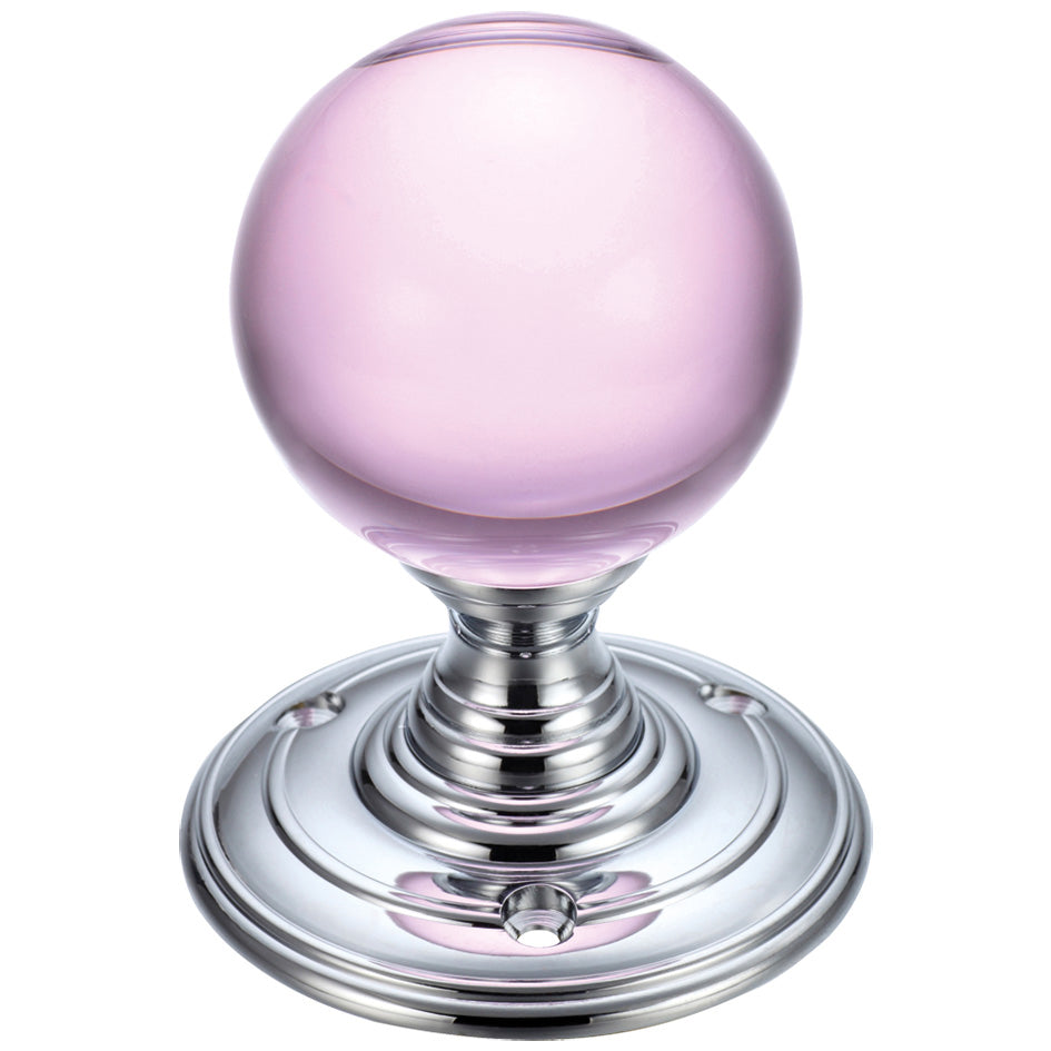 Glass Ball Mortice Knob - Plain 55mm