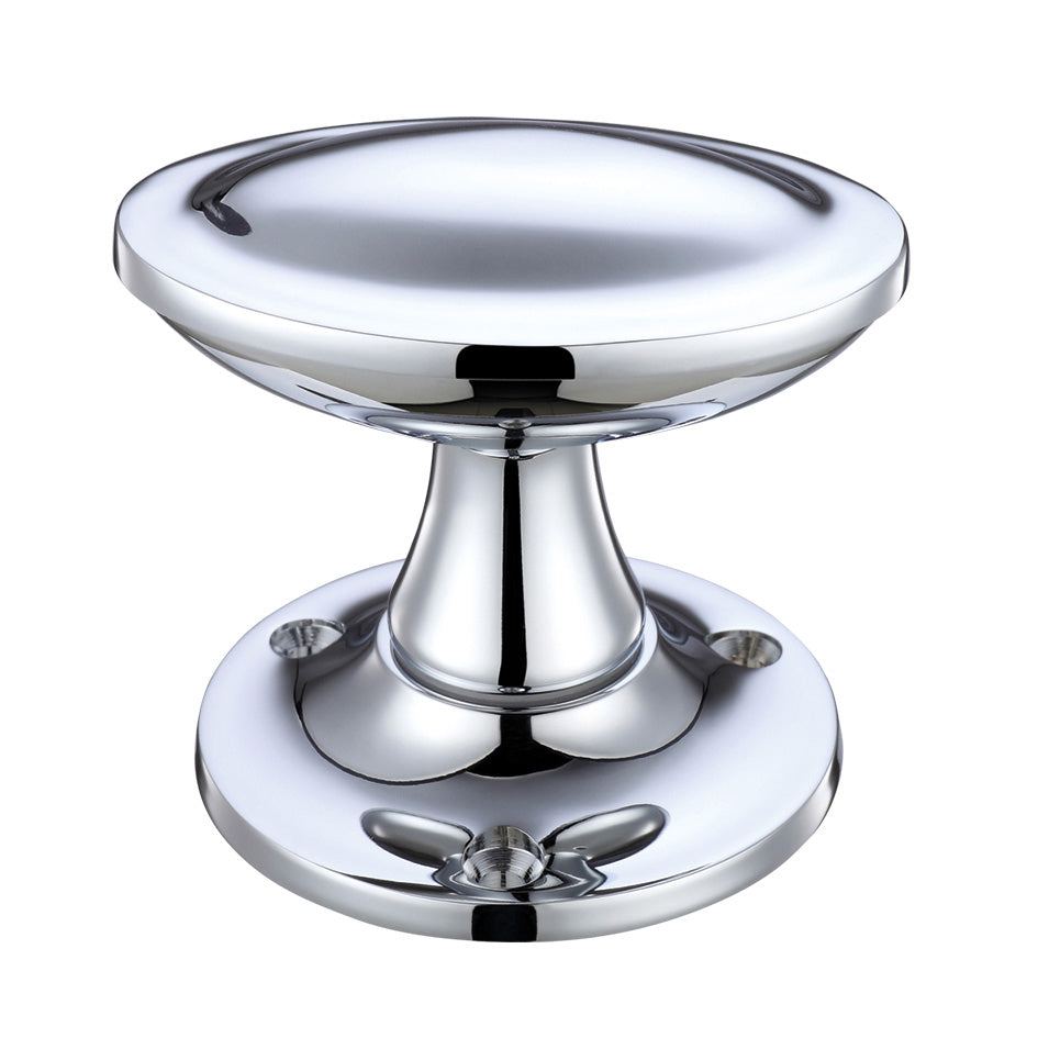 Oval Stepped Mortice Knob Furniture - 60mm Rose Diameter