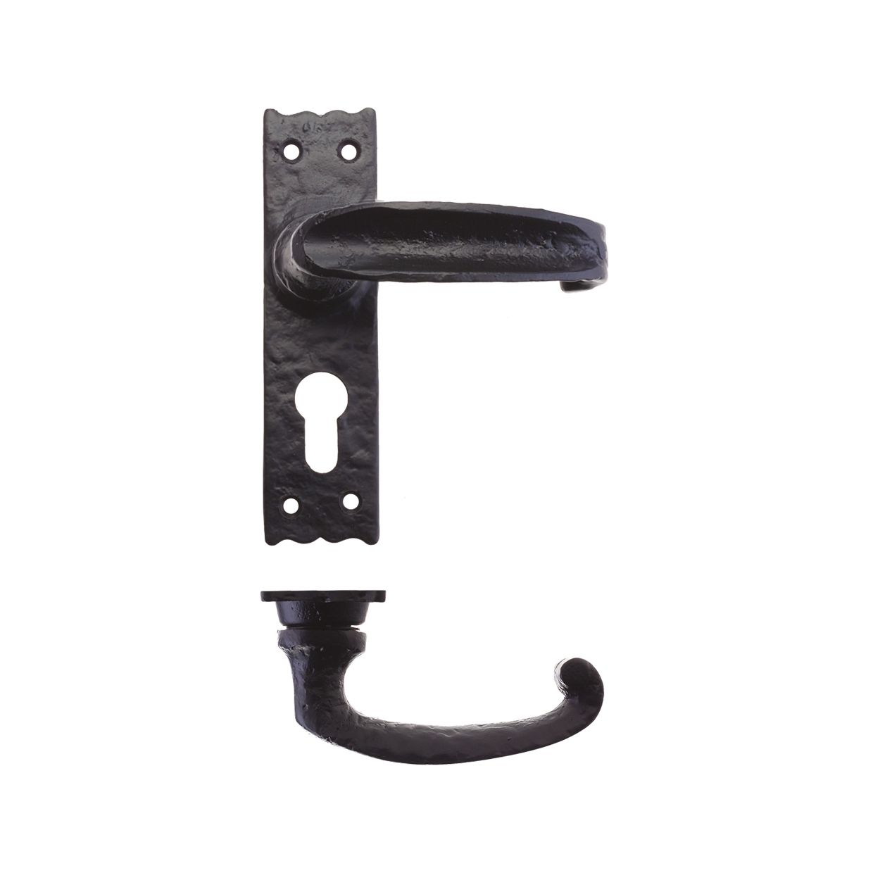 Traditional Slimline Thumb Lever on Lock Backplate