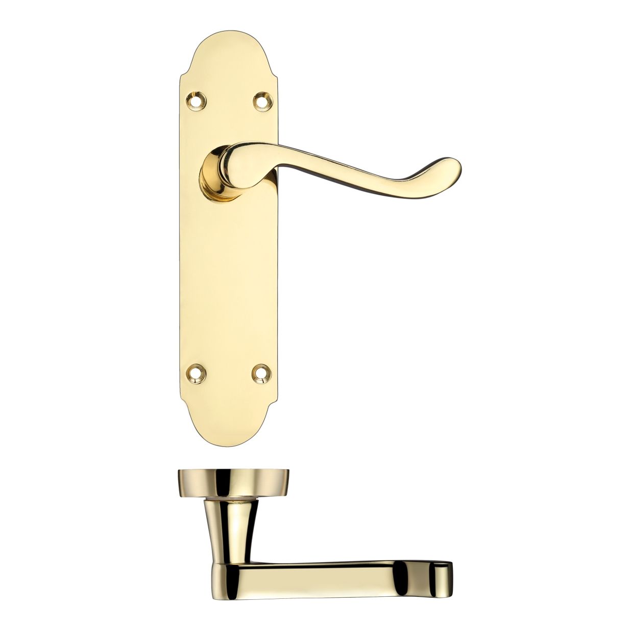 Project Oxford Lever on Latch Backplate - 168mm x 42mm