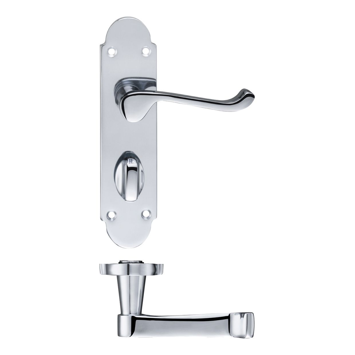 Project Oxford Lever on Bathroom Backplate - 168mm x 42mm