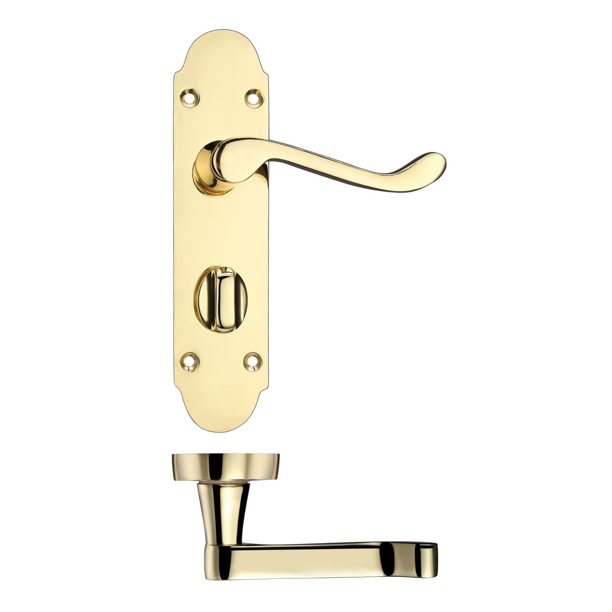 Project Oxford Lever on Bathroom Backplate - 168mm x 42mm