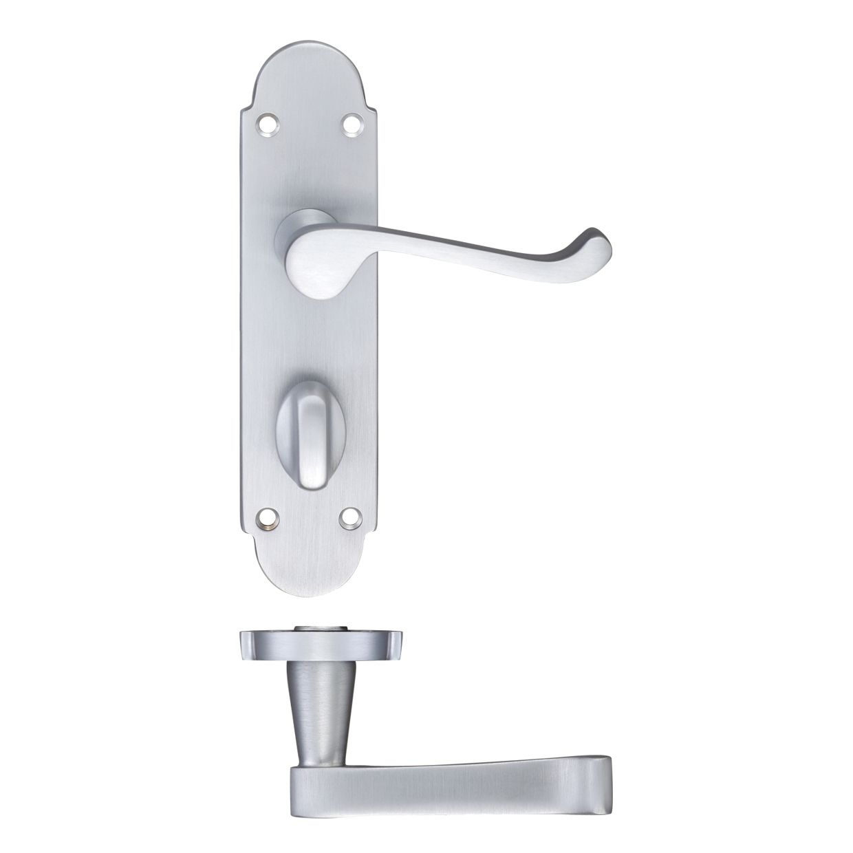 Project Oxford Lever on Bathroom Backplate - 168mm x 42mm