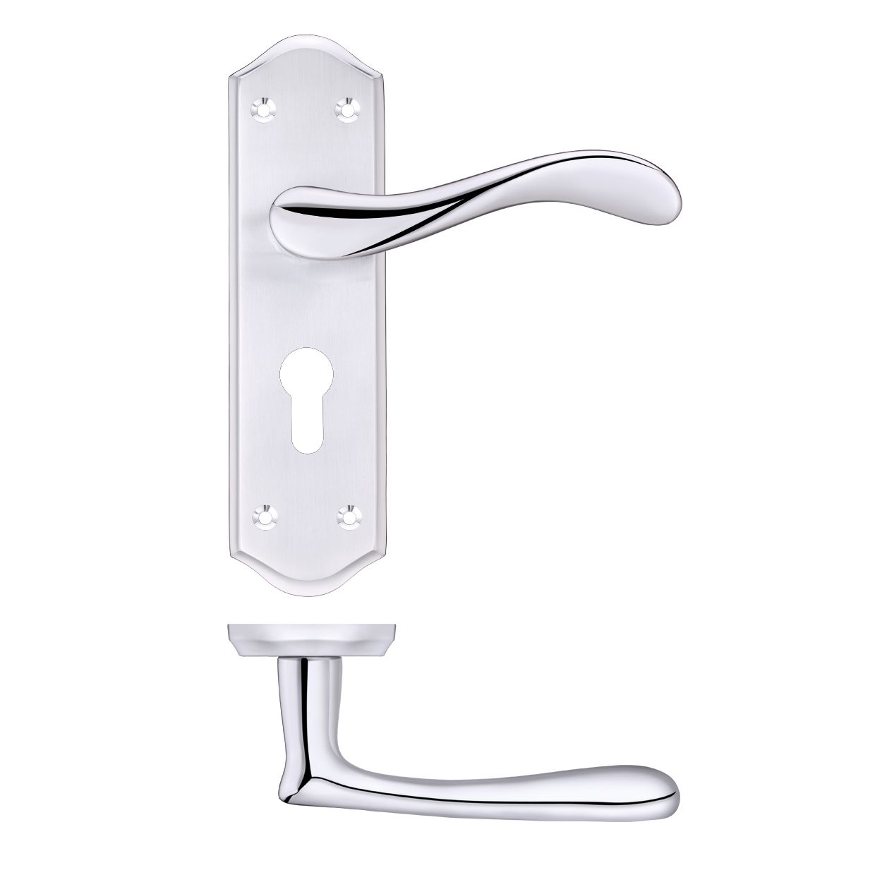 Project Asti Lever on Europrofile Lock Backplate