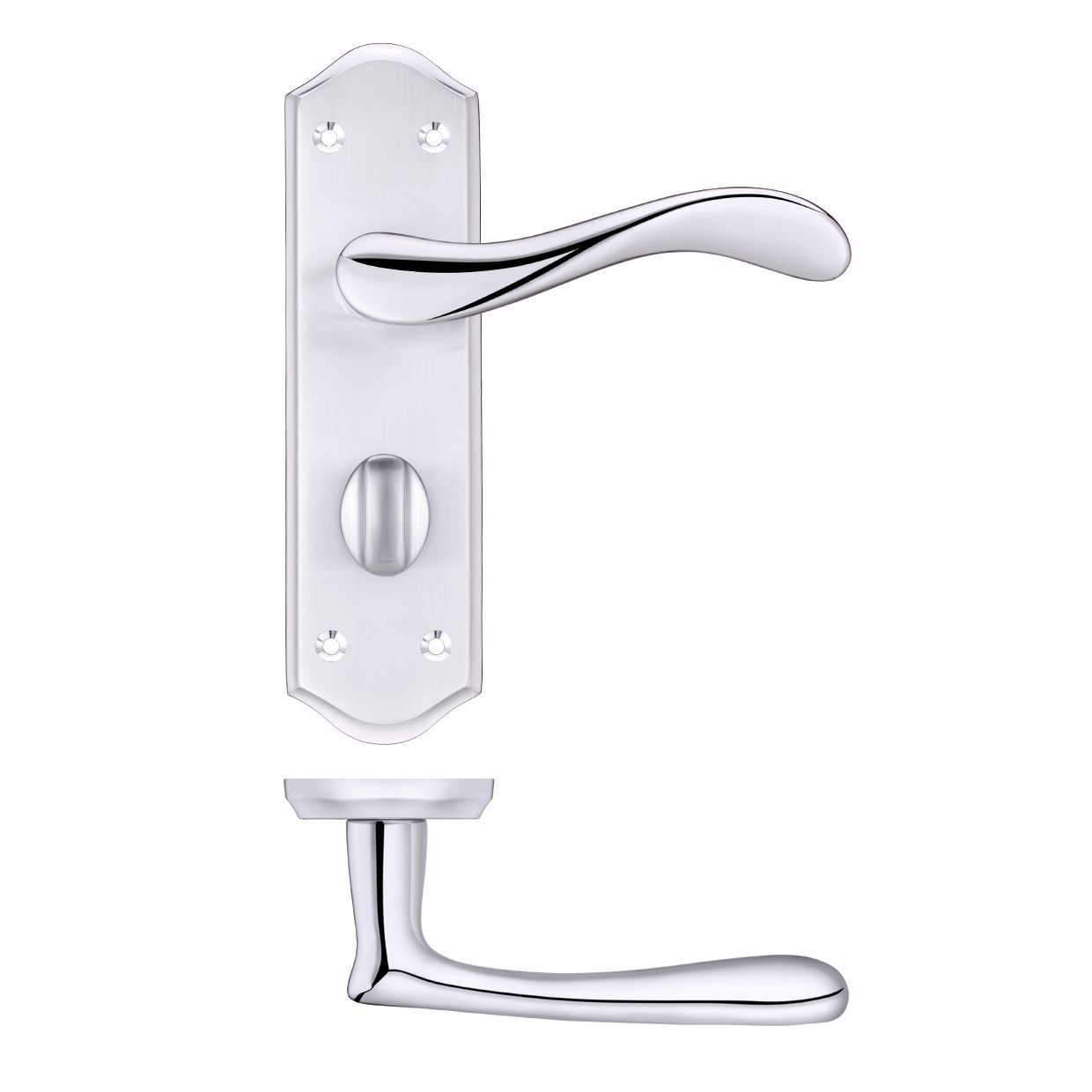 Project Asti Lever on Bathroom Backplate
