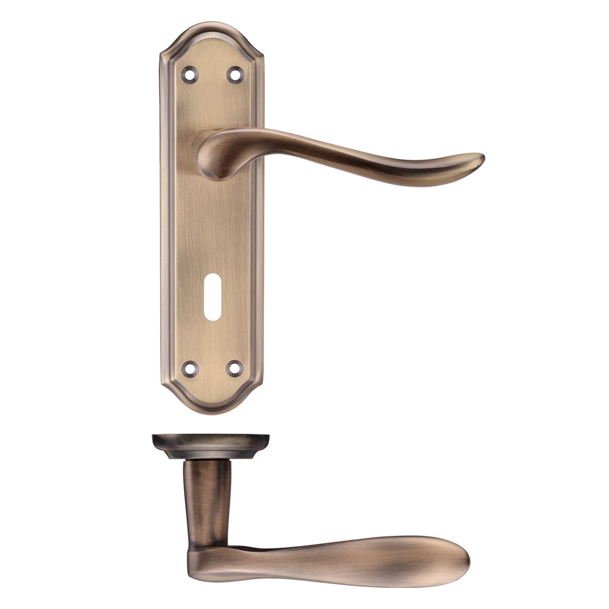 Project Lincoln Lever on Lock Backplate 180x48mm
