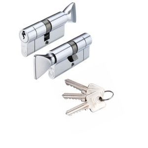 V5 30/40mm Euro Cylinder & Turn Keyed Alike
