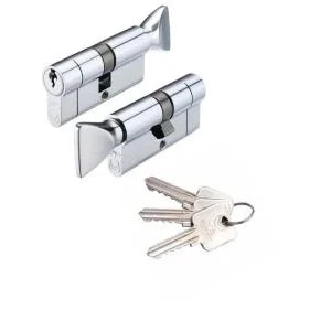 V5 40/45mm Euro Cylinder & Turn Keyed to Differ