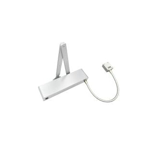 Electro Magnetic Overhead Door Closer, Hold Open/Swing Free, Fixed Size 4 c/w Matching Arm/Semi Radius Cover