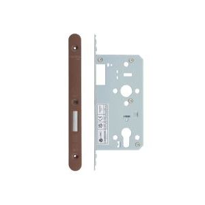 Din Euro Deadlock- Backset  60mm - 2 Pc Forend - Radius - Single Throw