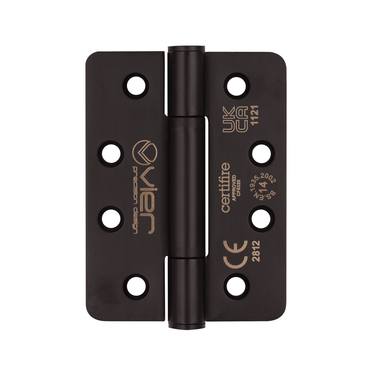 Grade 14 Concealed Bearing Hinge Radius - 102 x 76 x 3mm