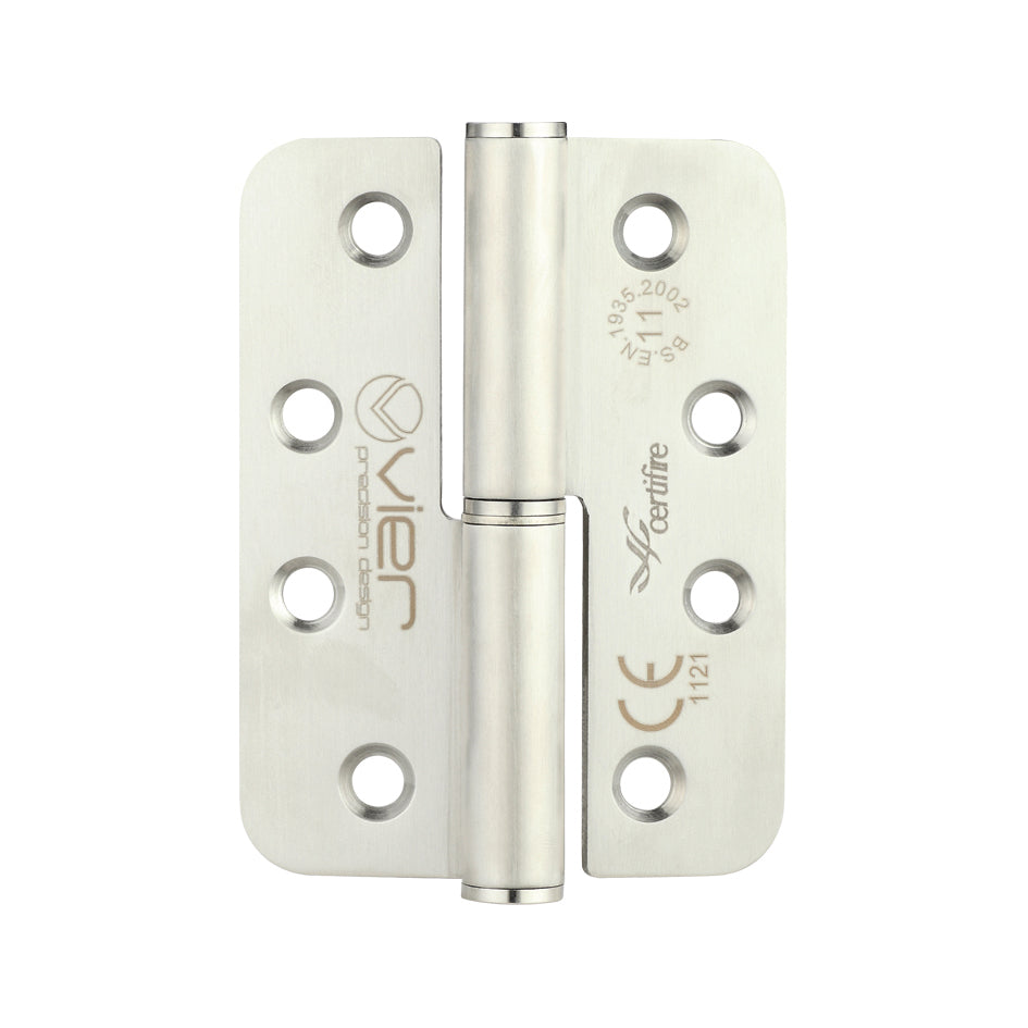 Grade 11 Lift Off Hinge Stainless Steel - Radius - Grade 201 - 102 x 76 x 3mm