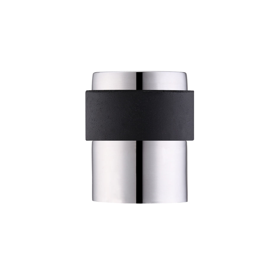 Door Stop Floor Mounted - Round Collar - Flat Top