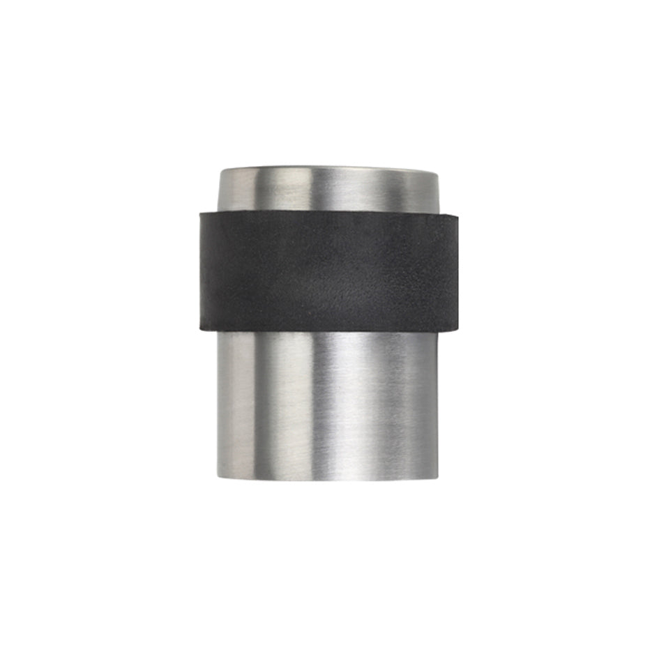 Door Stop Floor Mounted - Round Collar - Flat Top