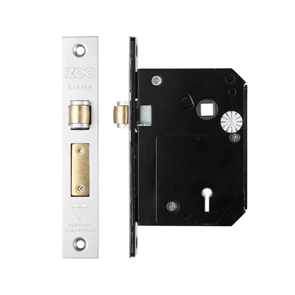 British Standard 5 Lever Roller Sashlock - 80mm - Keyed Alike - Chubb Retro Fit 3K74