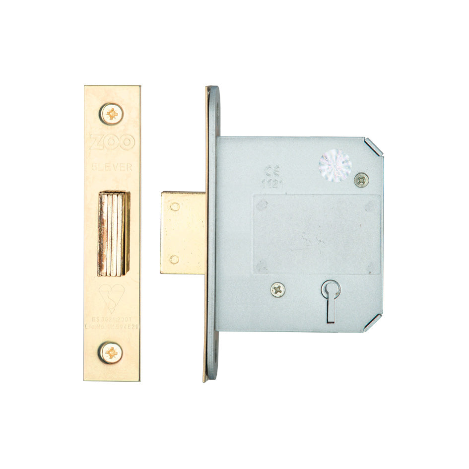 British Standard 5 Lever Deadlock - 76mm