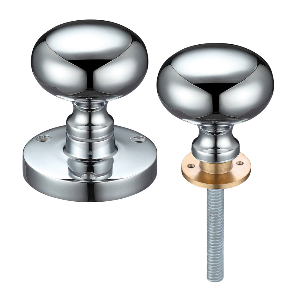 Zoo Mushroom Mortice Knob - 61.5mm Rose Diameter, 52mm Diameter Knob