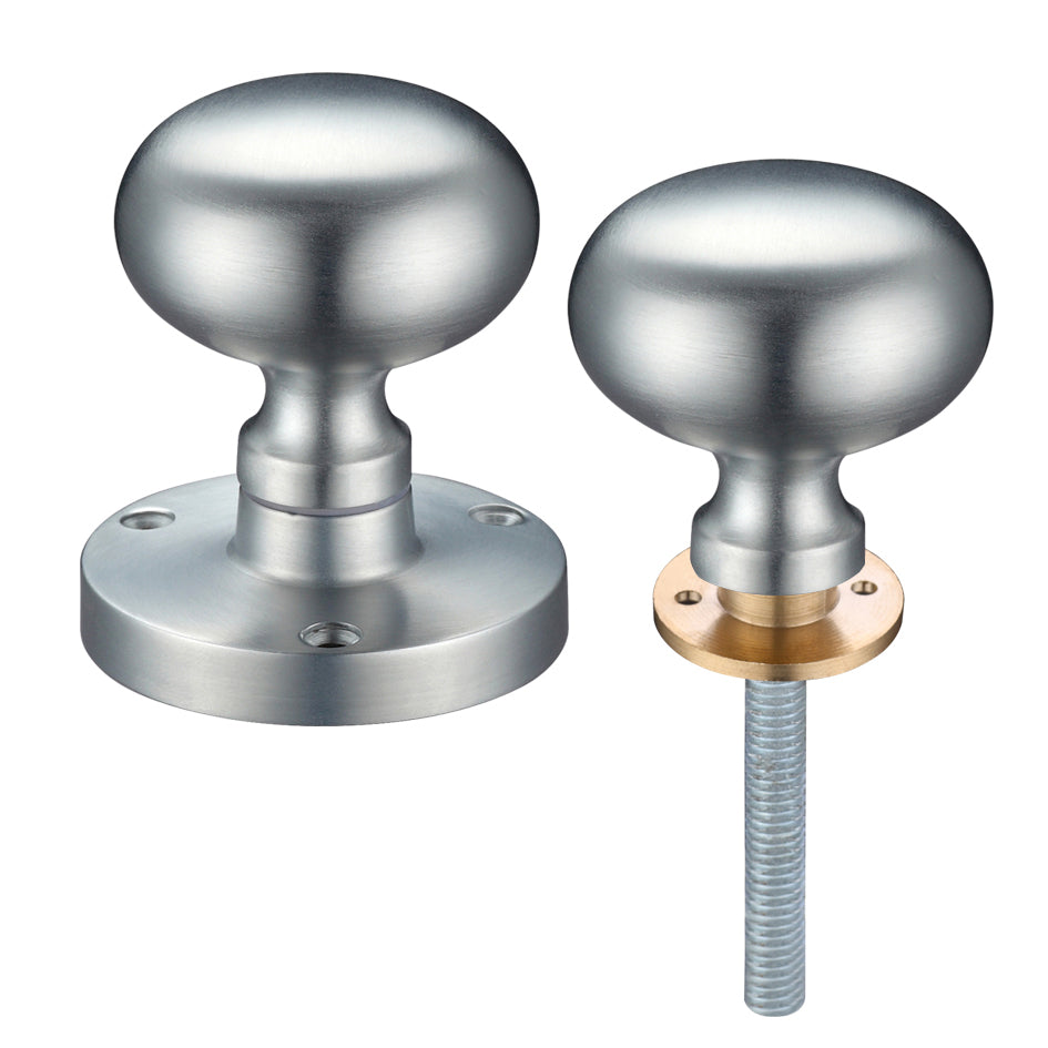 Zoo Mushroom Mortice Knob - 61.5mm Rose Diameter, 52mm Diameter Knob